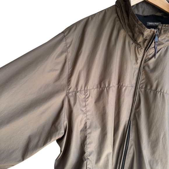 Perry Ellis Portfolio Windbreaker Jacket Full Zip Green Mens XXL Lightweight - Picture 4 of 12